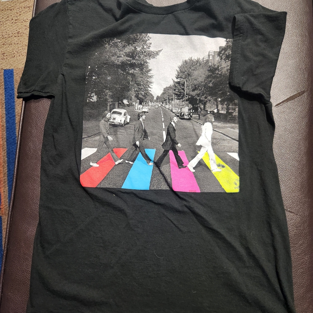 The Beatles Black Abbey Road Short Sleeve Tee